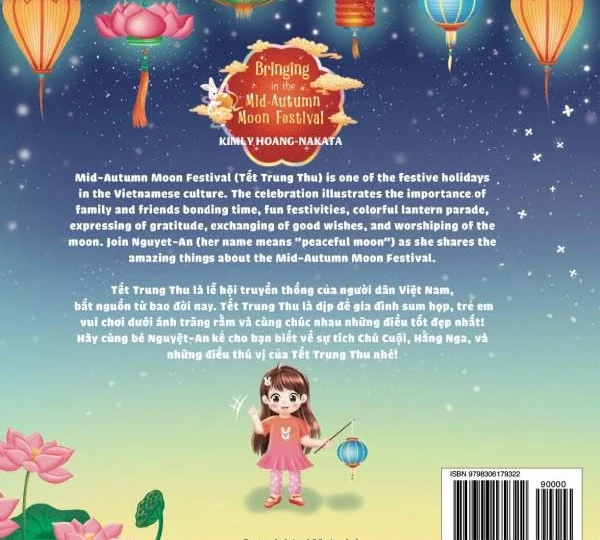 Back cover — the story of the festival, in English and Vietnamese