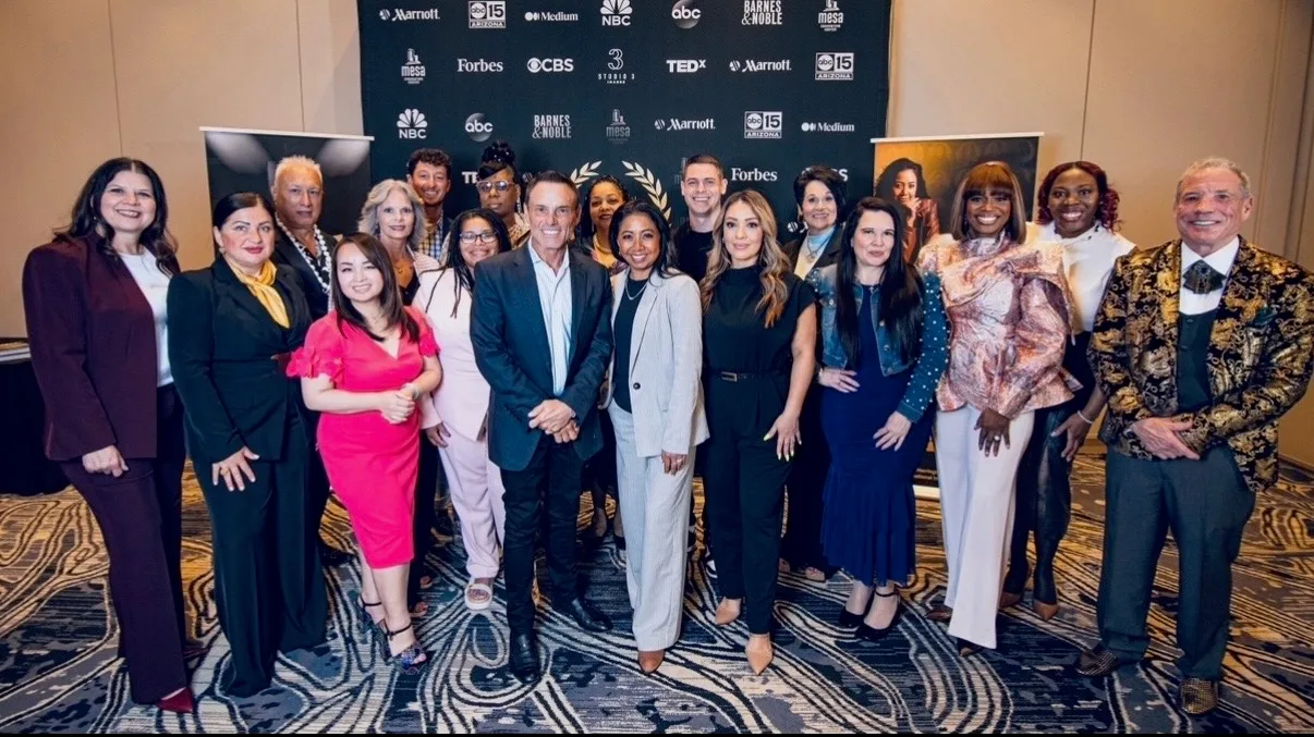Fifteen co-authors, one movement — with Kevin Harrington.