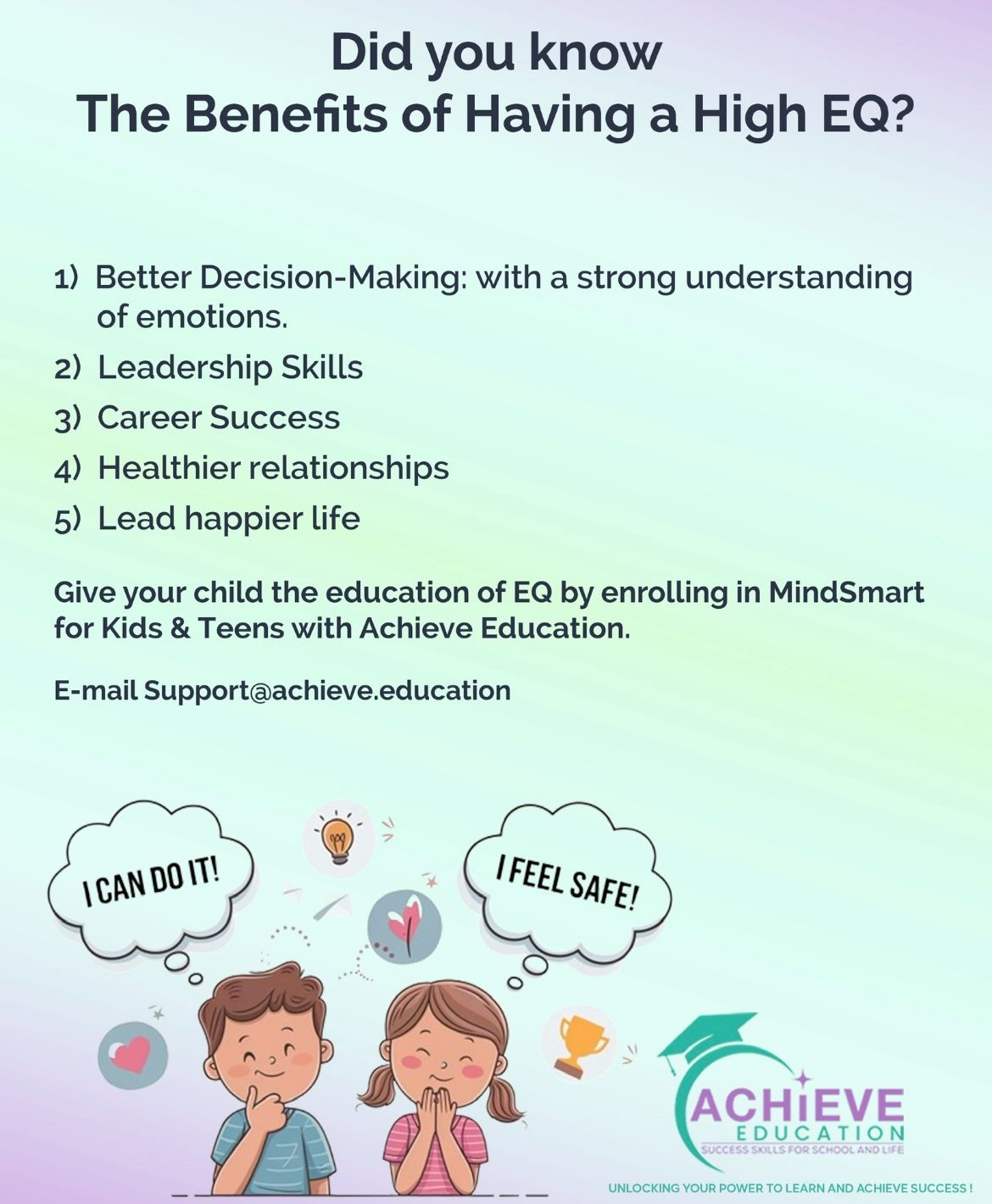 Achieve Education program flyer