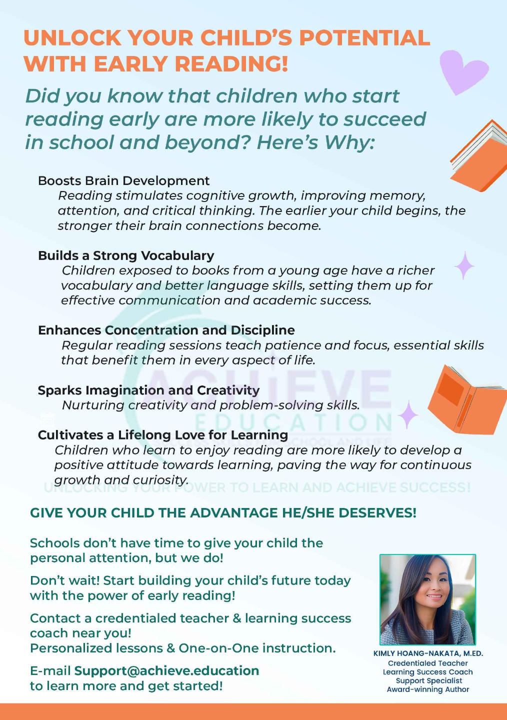 Achieve Education program flyer