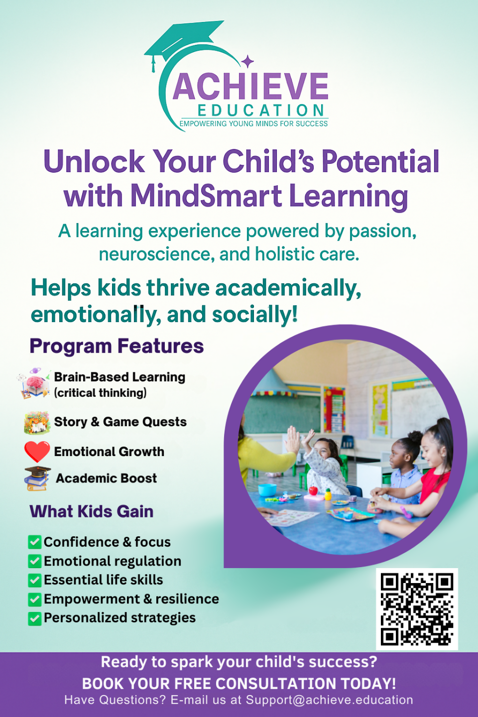 Achieve Education program flyer