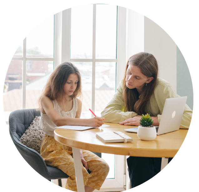 One-on-one learning session with an Achieve Education coach