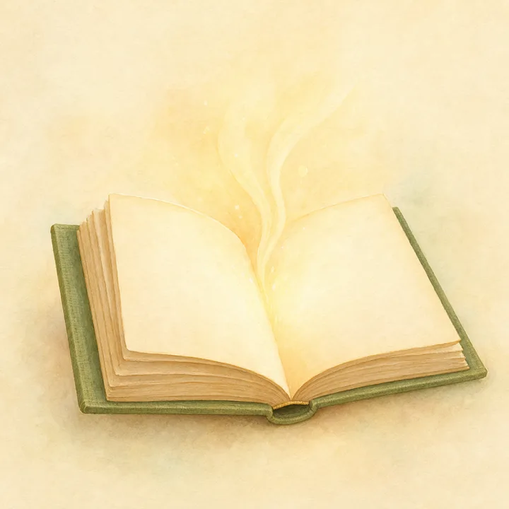 Storybook artwork of open books representing foundational learning